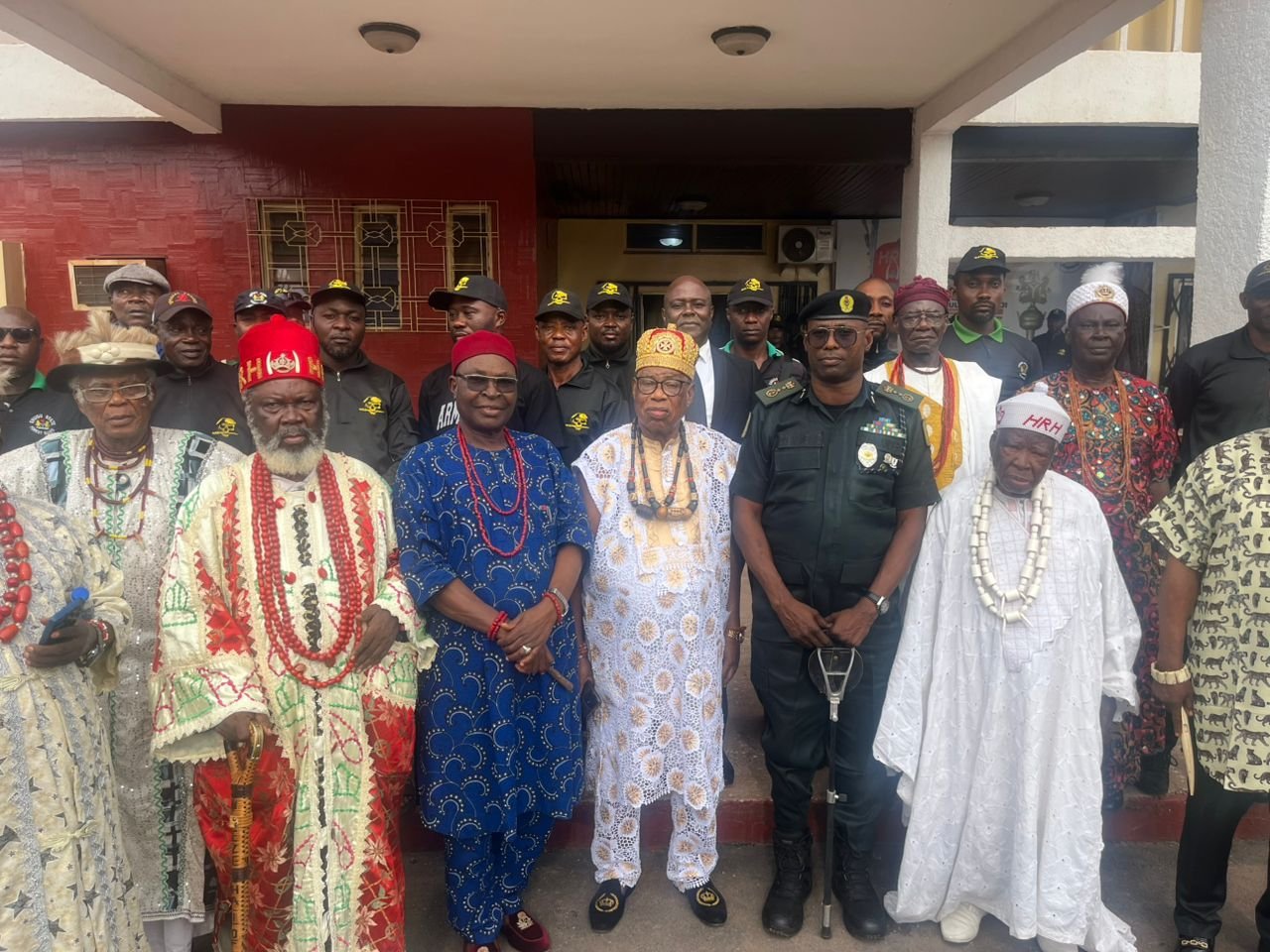 A cross-section of Traditional Rulers, Enugu Forest Guard security outfit and Fulani community leaders.