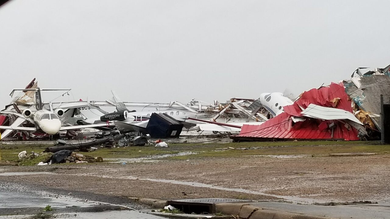 Tornado strikes Monroe, Louisiana, as severe weather outbreak unfolds on Easter in South