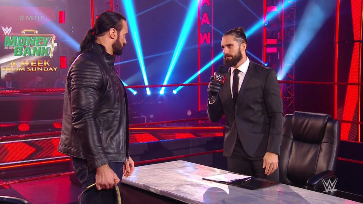 WWE Raw results, recap, grades: Drew McIntyre and Seth Rollins meet, exciting U.S. title match