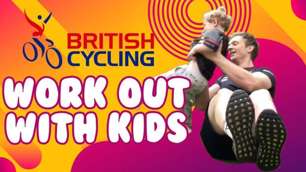 British cyclist incorporates toddler into workout