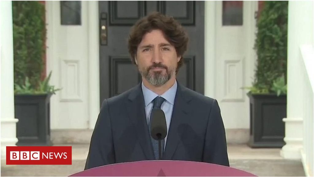 Trudeau’s epic pause when asked about Trump and protests