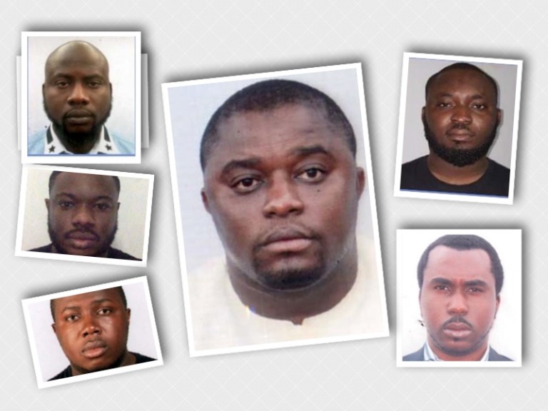 Photos of six Nigerians declared wanted by US FBI over $6m con game