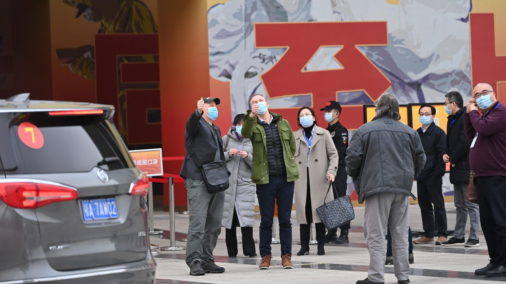 who virus probe team visits china propaganda exhibit hospital in wuhan