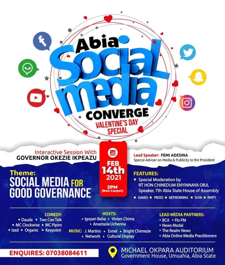 Abia Social Media Converge: Govt. Adjusts protocols, Insists on COVID-19 Compliance