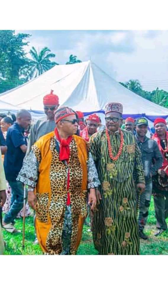 The Obi II of Okwudor, Late Eze Anayo Durueburoe and the traditional ruler of Ihebineoweri, Okwudor, late Eze Samson Osunwa, who were murdered in cold blood, in a fresh gunmen atrack at Njaba local government area of Imo State.