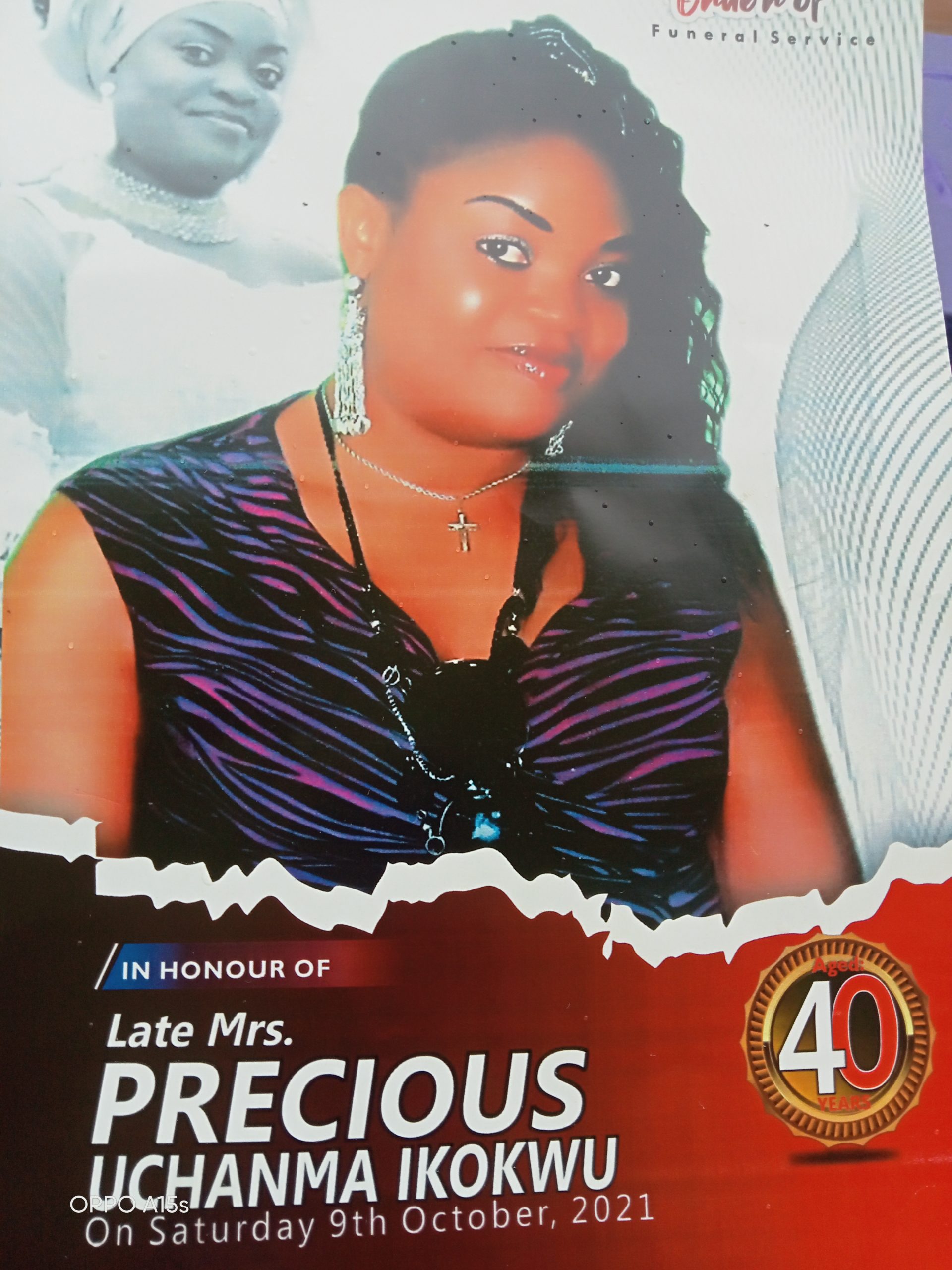 Late Mrs. Precious Uchama Ikokwu.