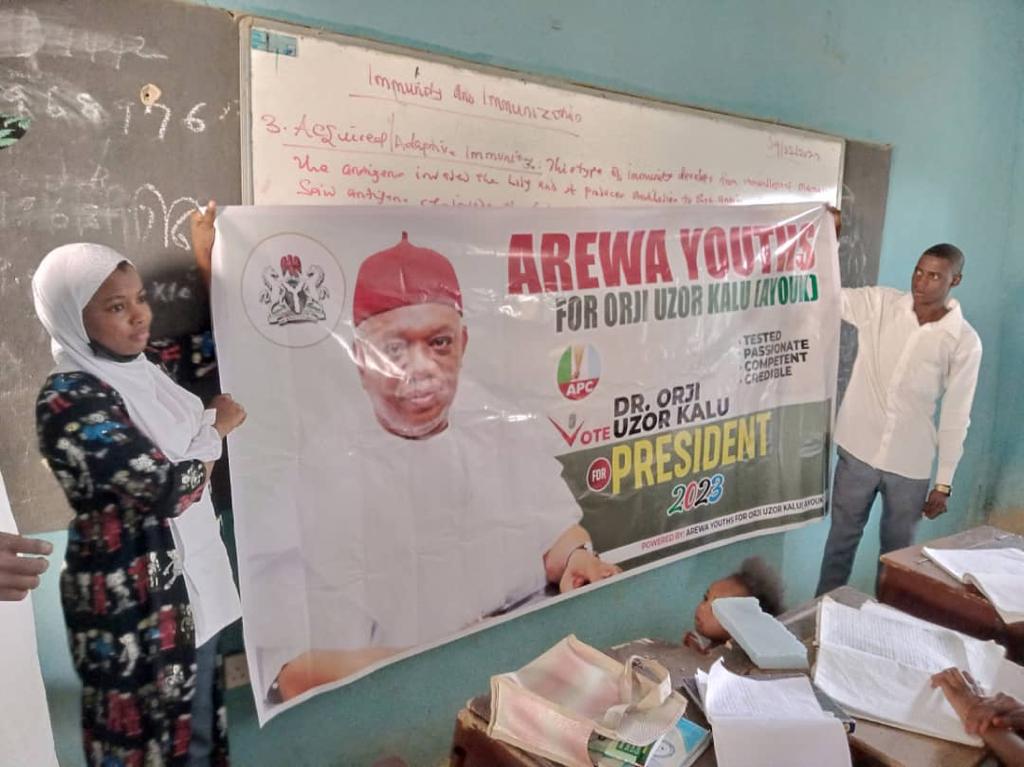 2023 presidency: Arewa youths for Orji Kalu storm schools, share educational materials