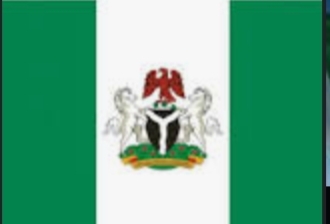 The flag of Nigeria.