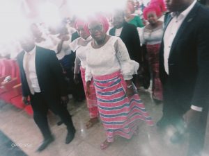 The arrival of the wife of the Governor of Abia State, Dcn. Mrs. Nkechi Ikpeazu at the 8th edition of Abia Women August Delegates Conference, AWADEC 2022.