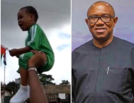 Peter Obi and little fan, Success Chioma