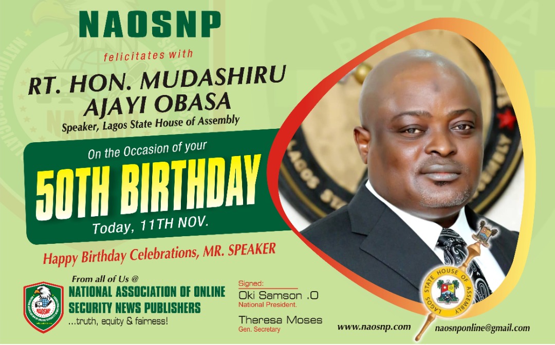 Rt. Hon. Mudashiru Obasa, the Speaker of Lagos State House of Assembly.