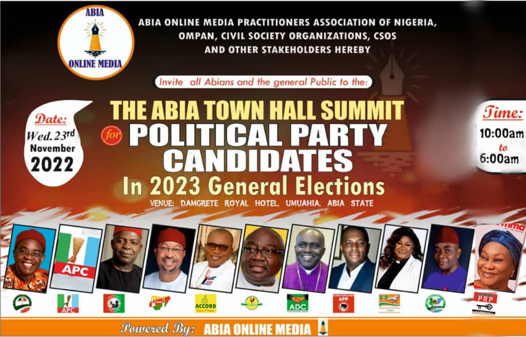 2022 OMPAN Town Hall Meeting For Abia State Political Party Candidates