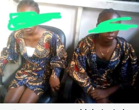 Two of the girls who sold their organs for N200,000 in Ogun State.