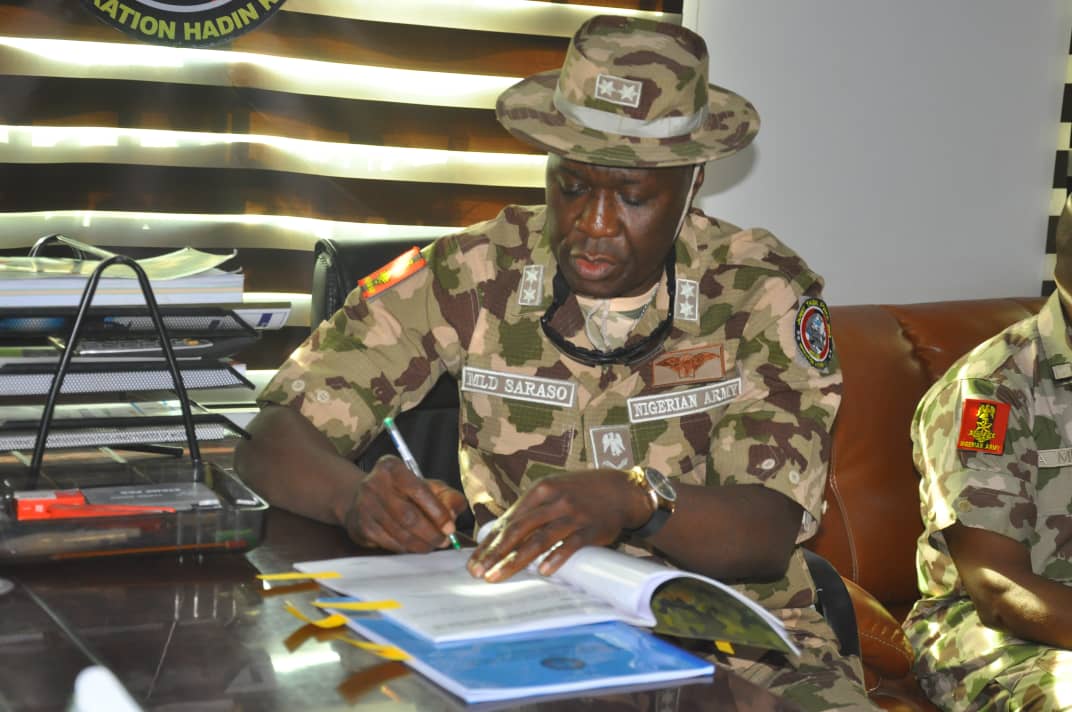 Major General Lander Saraso Takes Over Command Of Sector 2 Operation Hadin Kai