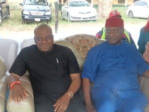 Chief Henry Ikechukwu Ikoh (R) and Dr. Ijeoma