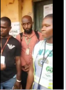 NYSC member caught while transferring Labour party's votes to NNPP In Enugu state.