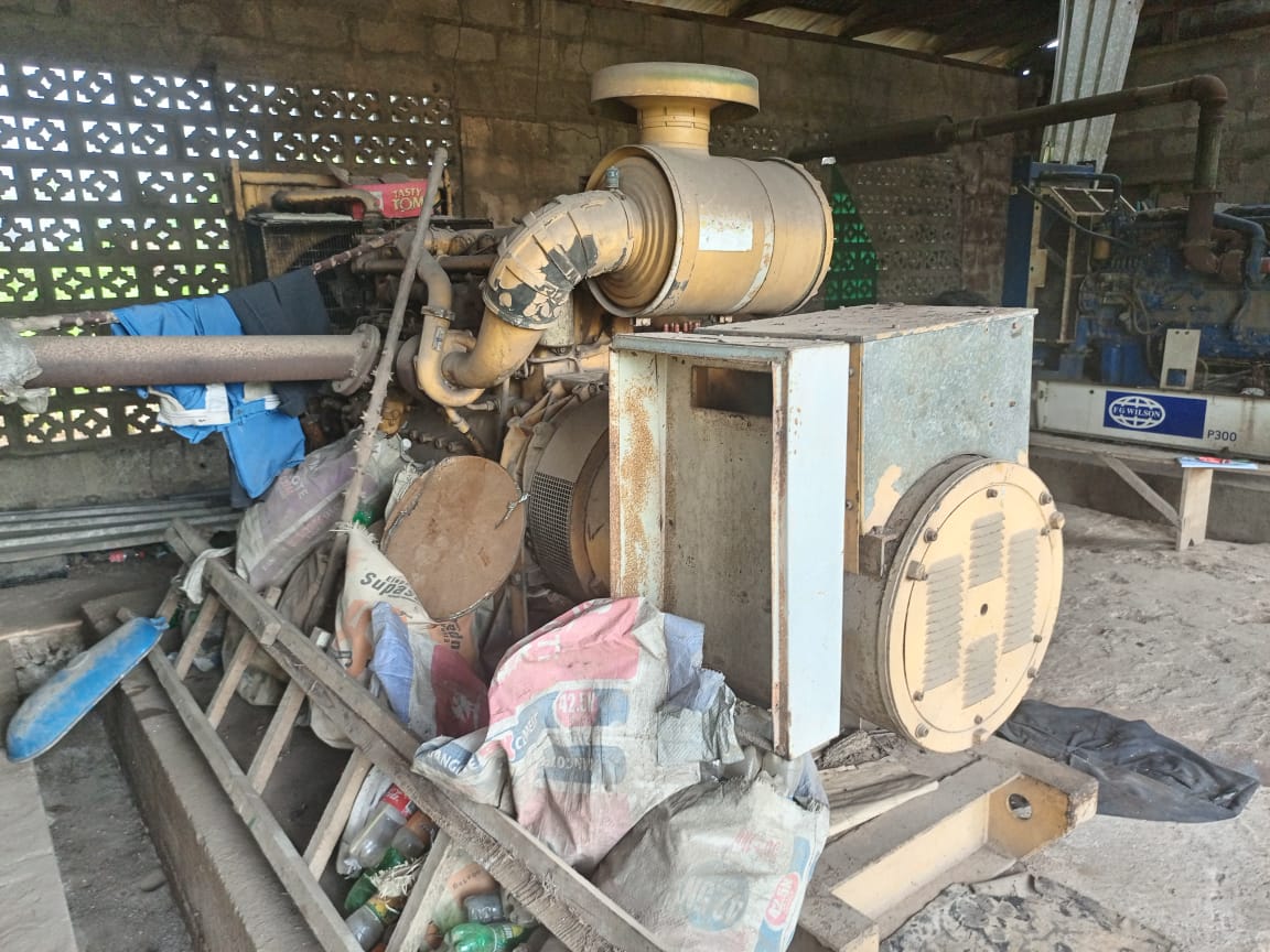 One of the Government generators stolen by staff of Abia newspapers and publishing cooperation.