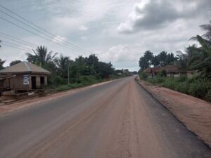 Current state of Ndoro/Okwe axis of Ikwuano Umuahia/Ikot-Ekpene Road. 