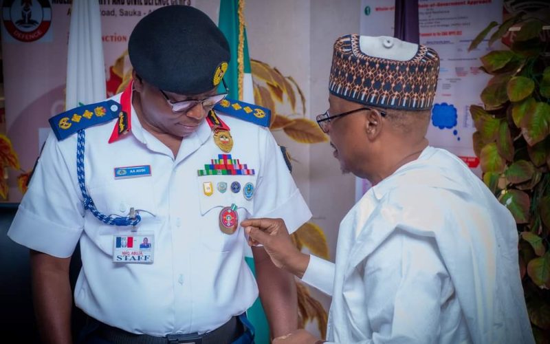 Nigerian Legion boss decorates CG NSCDC, DCGs with Armed Forces Remembrance emblem, seeks more support