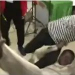 Mr. Calistus Ihejiagwa Labour Party Collation Officer beaten and bundled out of collation centre during Imo off-cycle governorship election.