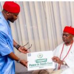 From (L): Deputy Speaker, Federal House of Representatives, Rt. Benjamin Kalu and Nnaemeka Alfred Achebe, the Obi of Onitsha.