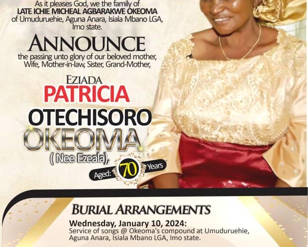 Tears, As Popular Punch Reporter, Okeoma buries mother January 11