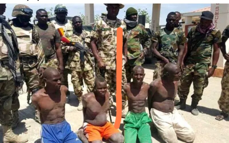 Suspected killers of soldiers in Delta State.