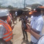 Members of Online Media Practioners Association of Nigeria, (OMPAN), Abia State Chapter having an interaction with Contractors on site.