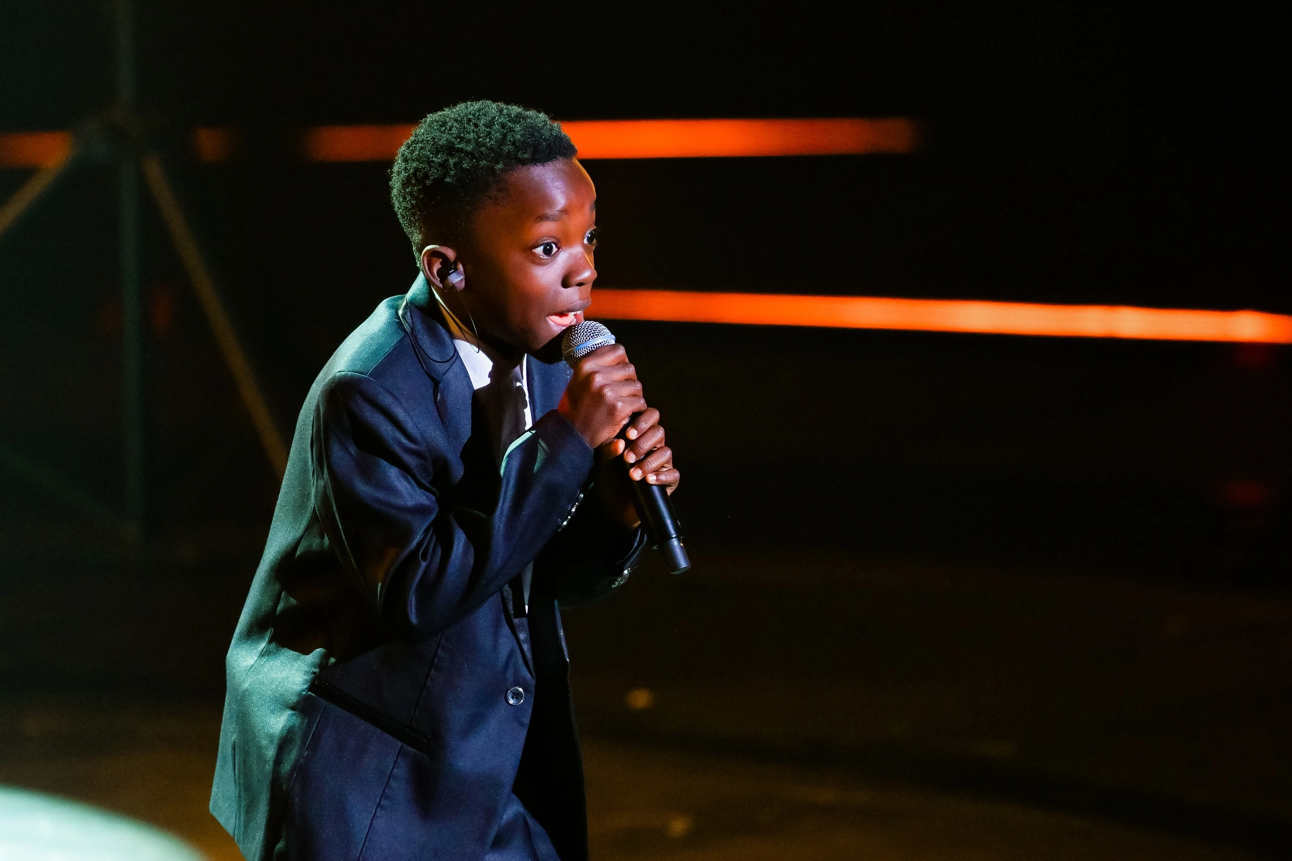 12 Yr Old Nigerian Boy, Elion mesmerises crowd at International Music Contest in Russia