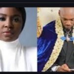 From (L): Innocent Idiot popularly known as 2Baba and Hon. Natasha Osawaru.