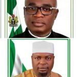 From (top-down): Hyacinth Iormem Alia, the executive Governor of Benue state and Chief Bemgba Iortyom.