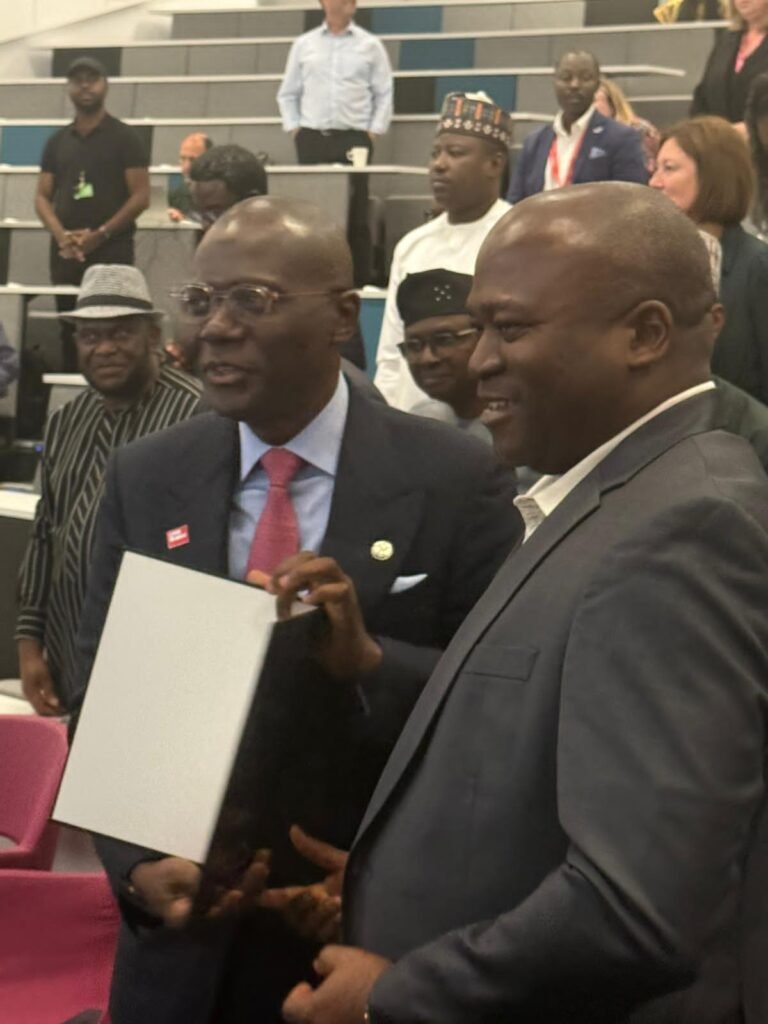 From (L): Gov. Babajide Olusola Sanwo-Olu and Dr. Ayo Ogunsan