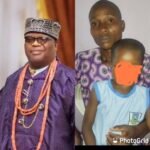 From (L): HRM, Eze Innocent Adiele Nwaigwe, the Chairman of Umuahia North Traditional Rulers Council, Abia State; Mr. Uche Igwe and his daughter, Miss Chidera Igwe.