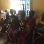 A cross-section of rescued kidnap victims in Taraba and Edo State.