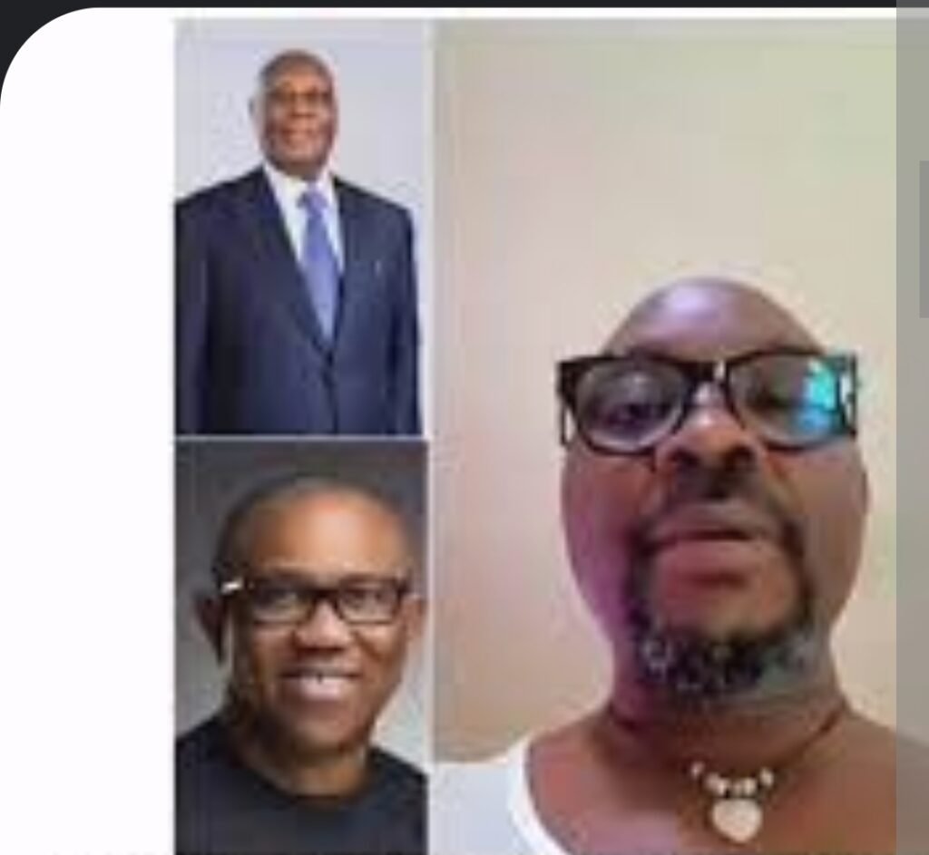 Current image: (T-R): Alhaji Atiku Abubakar; Dr. Peter Obi and Mr. Isaac Fayose.