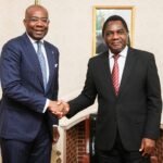 L-R): Hakainde Hichilema, the President of Zambia and Aigboje Aig-Imoukhuede, Chairman, Access Holdings.