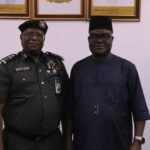 L- R: Assistant Inspector General of Police, AIG Nemi Edwin, and Permanent Secretary, Dr. ANUMA Ogbomnaya Nlia.