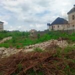 The demolished property