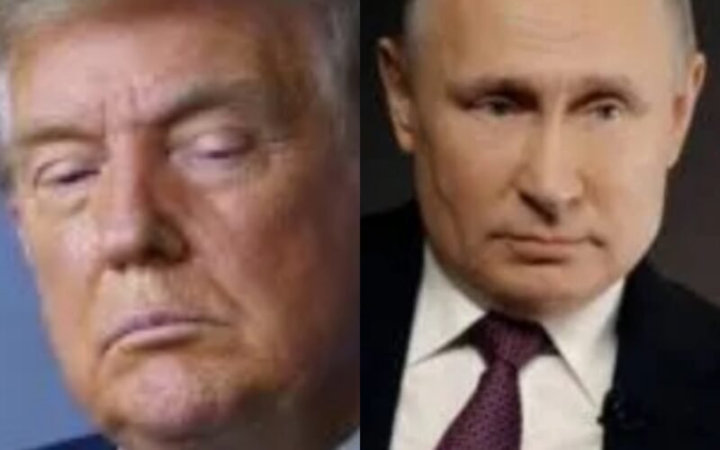From (L-R): President Donald Trump, the President of America and Vladimir Vladimirovich Putin, the Russian President.