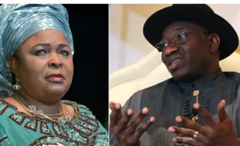 Former Nigerian President, Goodluck Ebere Jonathan and his wife, former Dame Patience Jonathan.