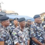 A cross section of Nigeria Police officers.