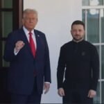 (L-R): US President, Donald Trump and Ukrainian President, President Volodymyr Zelenskyy.