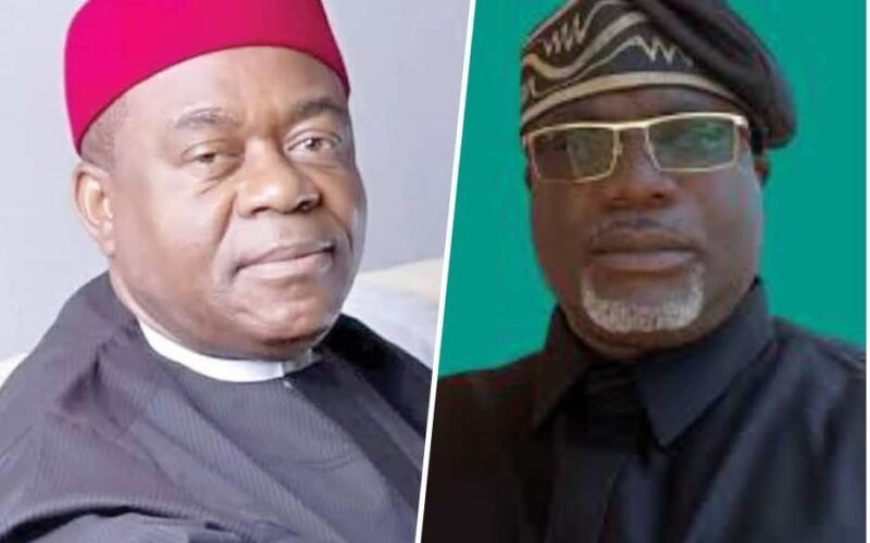 (L-R): Chief Dr. Theodore Ahamefula Orji and Chief Dr. Emeka Charles Kalu.