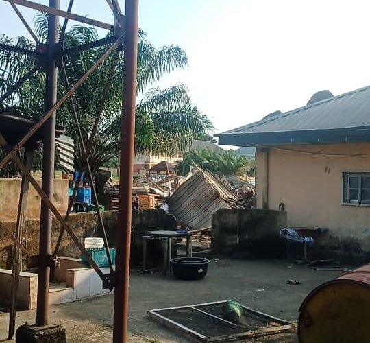 The demolished Abia Hotel.