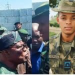 From (R-L): Lieutenant A.M. Yerima, a Nigerian Navy officer who bravely challenged the FCT Minister, Barr. Nyesom Wike during Abuja land dispute.