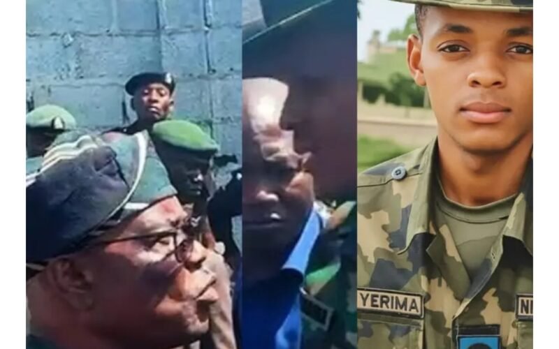 From (R-L): Lieutenant A.M. Yerima, a Nigerian Navy officer who bravely challenged the FCT Minister, Barr. Nyesom Wike during Abuja land dispute.