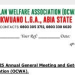 Oboro Clan Welfare Association (OCWA)F Federated.