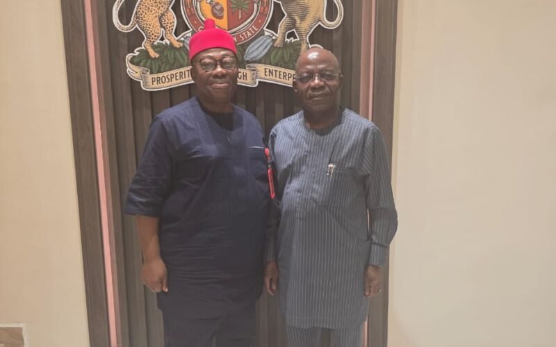 From (L-R): Governor Alex Otti and Dr. Monday Ubani.