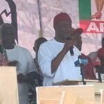 From (1L): Hon. Chief Henry Ikechukwu Ikoh, the Abia State Coordinator of Renewed Hope Ambassadors; Rt. Hon. Emeka Atuma, Rt. Hon.. Nkeiruka Onyejiocha, flanked by other other APC chieftains.