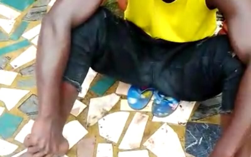 Throw back video of Solomon Ikeokwu in possession of a gun and being interrogated by the police at the State CID.